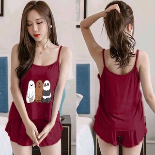 New ladies clothing apparel daily use sexy fashionable ootd terno short top and short