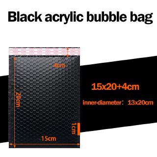 25Pcs 3 size Bubble Mailers Padded Envelopes Lined Poly Mailer Self Seal Black (4)