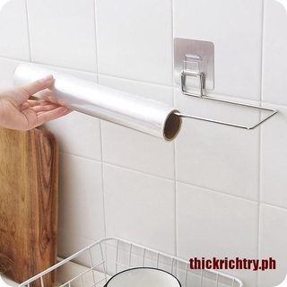 Richtry Stainless Steel Kitchen Paper Holder Towel Bathroom Wall Mounted Cabinet