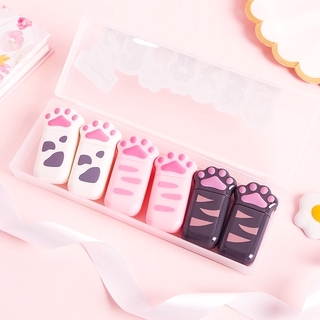 6Pack Cute Cat Claw Correction Tape Set Creative Correction Tape Mini Correction Tape Correction Tape Student Stationery
