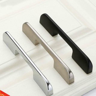 Modern simple handle lengthened black cabinet wardrobe wine cabinet door handle household hardware accessories