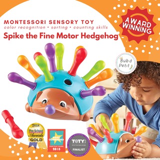 Spike The Fine Motor Educational Hedgehog Game Montessori Sensory Learning Colors Numbers Sorter Toy
