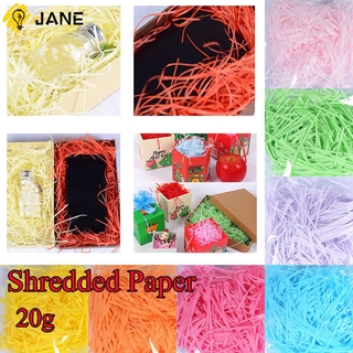 JANE 20g Craft Gift Box Filler Packaging Accessaries Wrapping Supplies Raffia Shredded Paper Wedding Crinkle Cut DIY Confetti Party Decoration/Multicolor