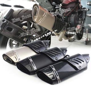 38mm-51mm Universal Motorcycle Exhaust Muffler Akrapovic Pipe Escape Moto Scooter Cover Canister Pipe