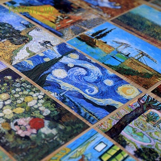 30 PCs/lot Retro Bookmark Postcards Van Gogh Oil Painting