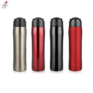 Stainless Steel Portable Coffee Press Maker Travel with Coffee Plunger Filter Double Wall Vacuum Mug Pot Sier