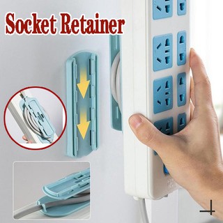 Power Strip Socket Holder,Cable Organizer Socket Retainer,Cable Winder Adhesive Wall Hooks,Wall Mount Self-adhesive Socket Wire Organizer,Wall Hook Without Punching