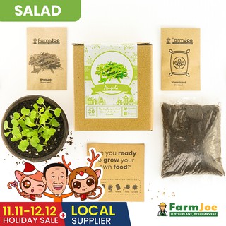 Growing Kit ARUGULA • Seedling Kit • Seed Starting Kit • Grow Kit • FarmJoe