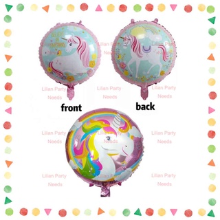 Lilian Party Needs 18" unicorn foil balloon