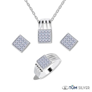 Tom Silver 92.5 Italy Sterling Silver Classic Ladies Set SET012 (1)
