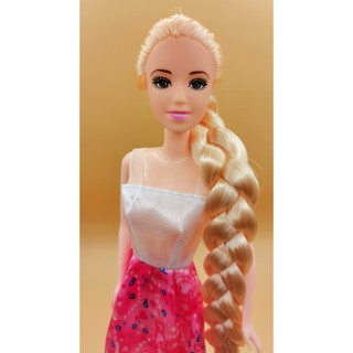 long hair beautiful barbie best toy for kids with formal dress