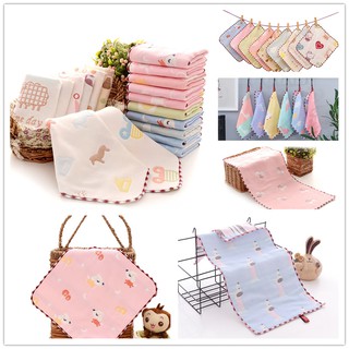 Pure 100% Cotton Infant Baby Absorbability Face Towel Handkerchief 7 Layers Square Hand Towel Baby towel hand cloth
