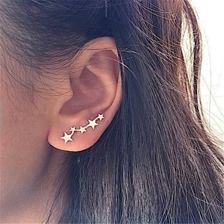 Tona Women smiple star earrings
