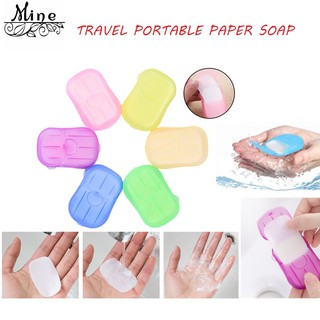 MINESHOP Travel Portable Anti-Bacterial Clean Paper Soap Box