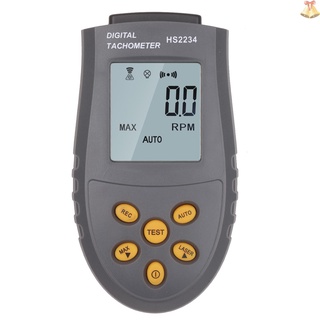 Portable High-precision Digital Tachometer with Laser Manual/Automatic Measurement Speedometer LCD D
