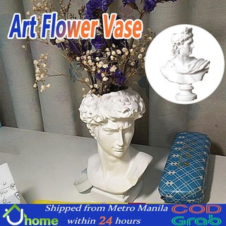 【SOYACAR】David/Apollo Resin Statue Vase Art Decorate Statue Head Sculpture Portraits Michelangelo
