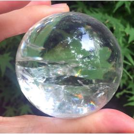 Natural rainbow Quartz Stone Sphere Crystal Fluorite Ball Healing Gemstone