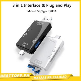 ✦COD✦ Usb 2.0 Card Reader Adapter Type C USB Micro USB Memory TF OTG Card Reader