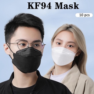 ◄⊕Ready Stock Mask Kf94 Face Mask kf94 Medical Mask Non Medical Face Mask 10pcs Adult Mask 4ply