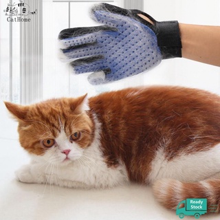 ღCat Homeღ Cat Hair Gloves True Touch Pet Grooming Glove Pet toiletries Massage/ Bath/ Petting/ Deshedding