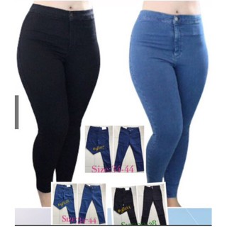 Plus size Highwaist Denim Pants stretchable (34-44)