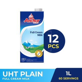 【Available】Anchor Full Cream Milk UHT Plain 1L x 12
