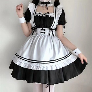 Maid outfit Japanese cos cute student women's clothing Lolita maid boss dress suit two-dimensional plus size cosplay
