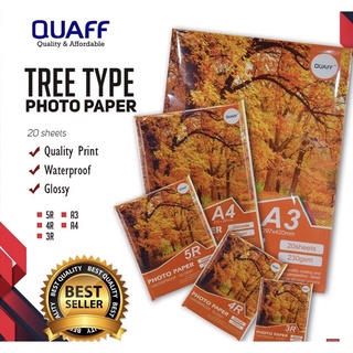 Quaff brand photo paper high glossy a4 5R 4R 3R