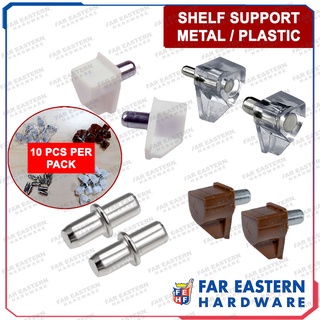 Shelf Support Metal / Plastic 10pcs per Pack