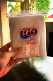 Zippy Ziplock #6 Plastic Resealable bags 100pcs per pack (3)