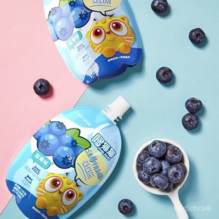 Duo Cat Children's Baby Snacks Luscious Suctions1Bags Puree Drinks Without Preservative Essence Blue