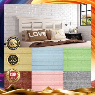 3D Wallpaper Foam 70x77cm Bricks Waterproof Sticker Self Adhesive Wallpaper Bedroom Decoration