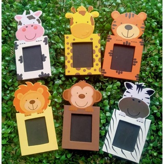 Collection1set (6pcs) Ref Magnet Picture Frame Jungle Safari theme Giveaways for Baptismal and Birt