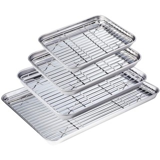 1PC Home Utensils Kitchen Stainless Steel Set Pan Cooling Rack BBQ Rack Baking Tool