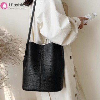 Lfashion❤ Vintage Women Shoulder Crossbody Bag Leather Bucket Tote Handbag bags