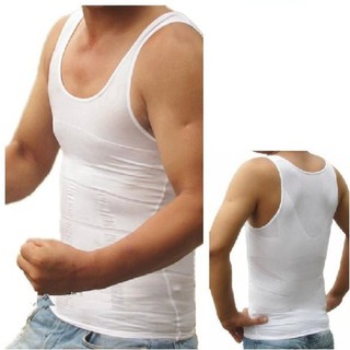 Keimav Slim n Lift Large Slimming Vest for Men (White)