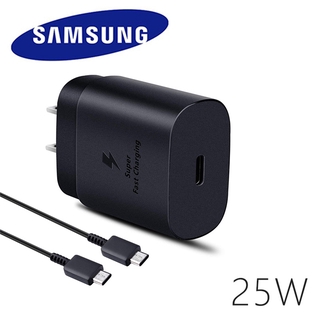 (1 Year Warranty)Samsung EP-TA800 US Plug 25W PD Fast Charger USB C To Type C Cable For Galaxy Note 10 20 S20 S10 Charging Adapter