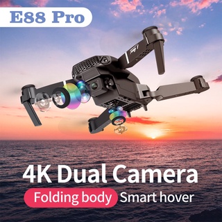 goods in stock☋✒E88 Pro drone 4k HD Drone With Dual camera drone FPV WiFi real-time transmission Fol