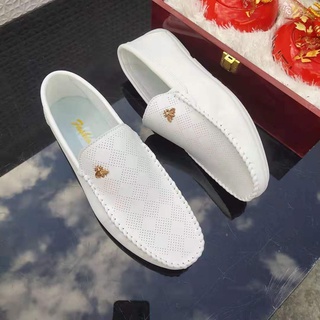 White peas shoes men's new 2021 lazy shoes Korean version of the wild personality summer trendy shoe