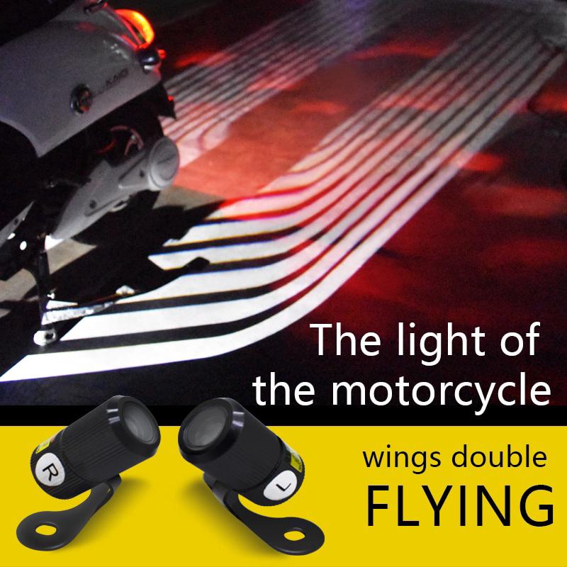 Motorcycle LED Decorative Lights Angle Wing Welcome Light Signal Warning Atmophere Lamp (3)