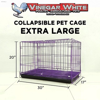 ♗Heavy Duty Pet Cage Collapsible Dog Cat Rabbit Puppy Folding Crate Medium Large XL XXL Poop Tray (2)