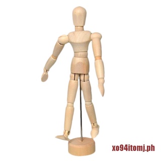 XOTOMJ 5.5" Drawing Model Wooden Human Male Manikin Blockhead Jointed Mannequin Puppet