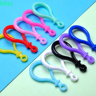 BLISS Trigger Hook Lobster Clasp 10pcs/5pcs Swivel Trigger Clips Lamp shape Buckle Snap Lanyard Keyring Bags DIY Candy Color Plastic Keychain Hook/Multicolor