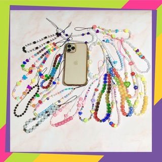 Customized Beads Phone Strap Charm Pearl