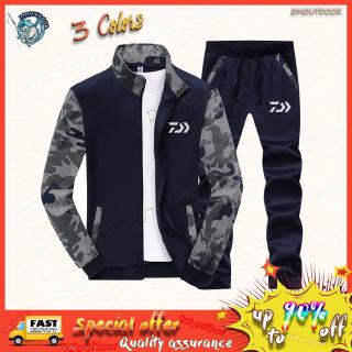 【DM】DAIWA Fishing Jacket+Pants Set Skin-friendly Outdoor Sports Jacket long-sleeved Fishing Coats