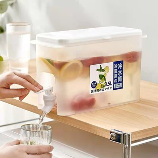 Cold water bucket with tap drink bucket wine bucket refrigerator juice bottle water tank fruit tea