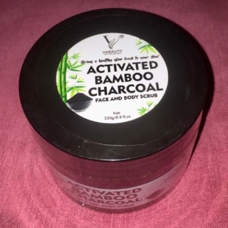 Activated bamboo charcoal scrub