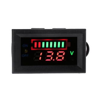 R* 12V Car Lead Acid Battery Capacity Indicator Voltmeter Power Tester with Switch