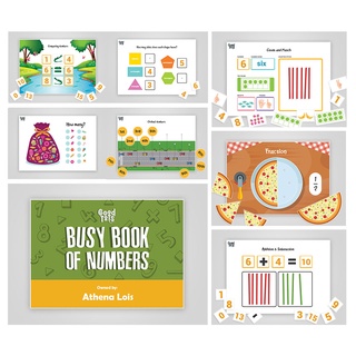 BUSY BOOK OF NUMBERS / MATH BUSY BOOK / LAMINATED ACTIVITIES