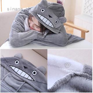 sinana Stuffed totoro hung out blanket air conditioning blanket mantys cape